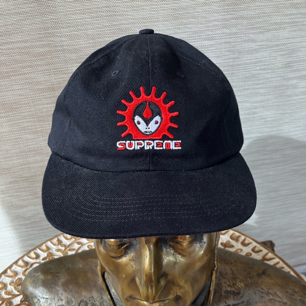 Supreme Vampire 6-Panel Black Baseball Cap